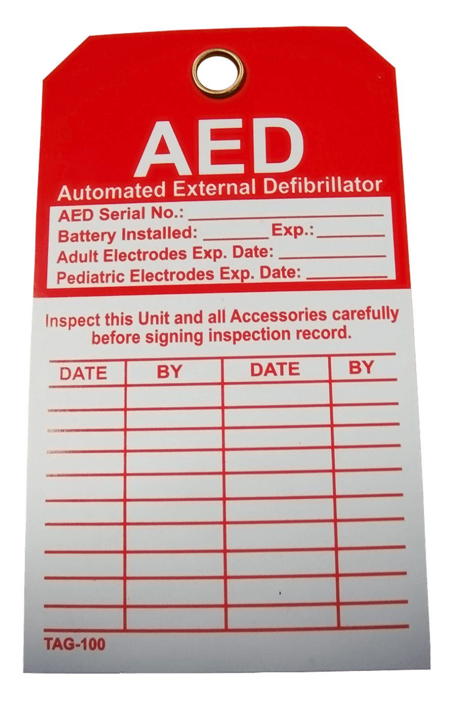 AED Inspection Tag | HCE